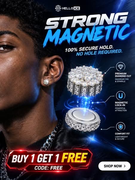 💎 Bestselling Magnetic Studs — 2 Pairs for $49.9!