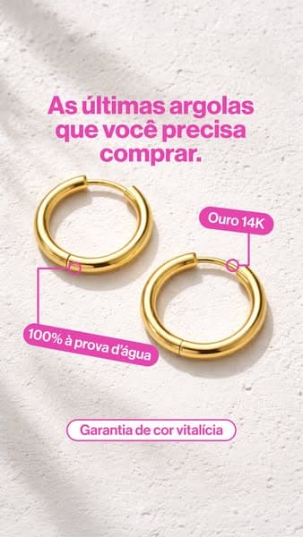 Brincos à prova d'água 💦