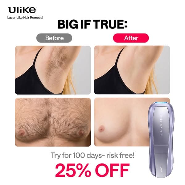 96% Hair Reduction in 2 Weeks | 25% OFF