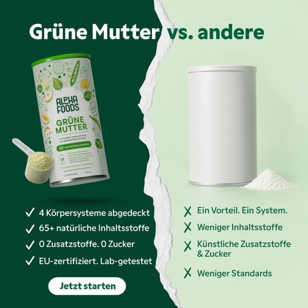 Alle Nährstoffe, 100% aus Pflanzen