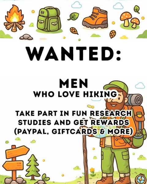 Attention! All men in the UK who like hiking! Join today!