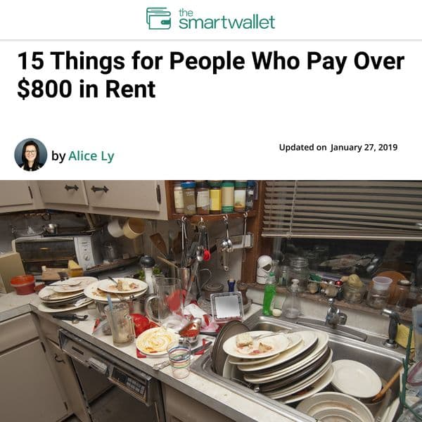 15 Helpful Things for People Who Pay Over $800 in Rent