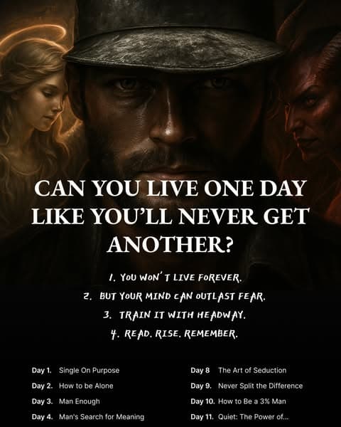 ⏳ Can You Live One Day Like You’ll Never Get Another