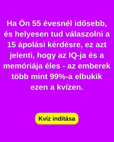 A legtöbb ember nem tud megbirkózni ezzel az ápolási teszttel - Te tudsz?