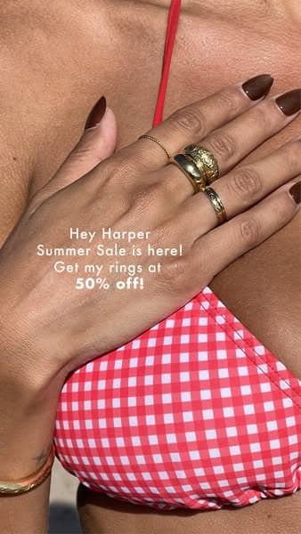 ☀️ @heyharper summer sale 50% off now💦✨