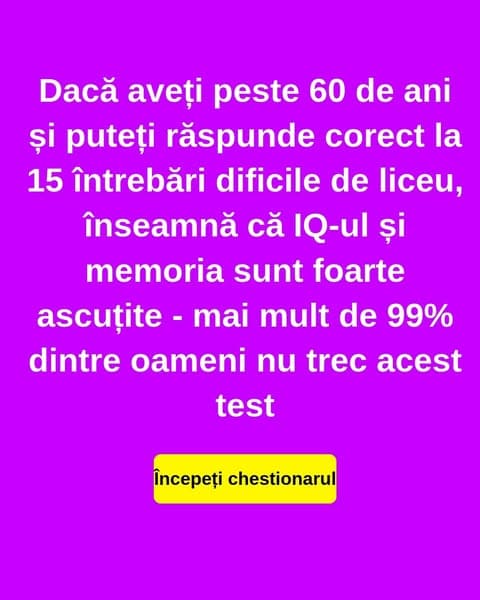 Acest test de liceu i-a uimit pe aproape toți adulții