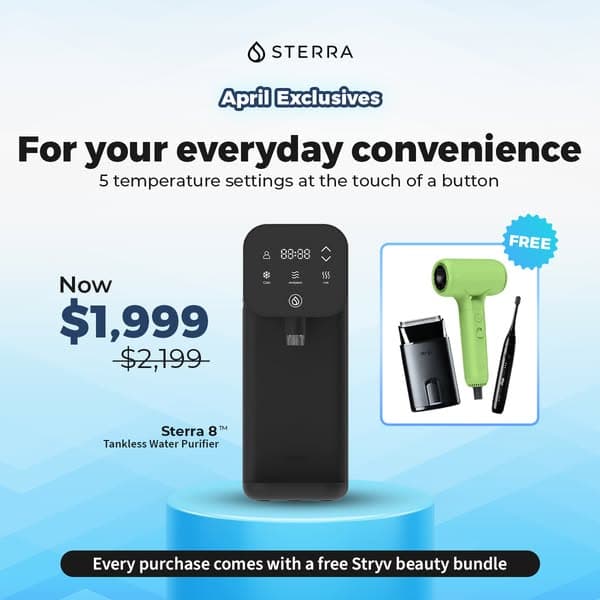 April Exclusives: Sterra 8 β Save $200 + Free Gift