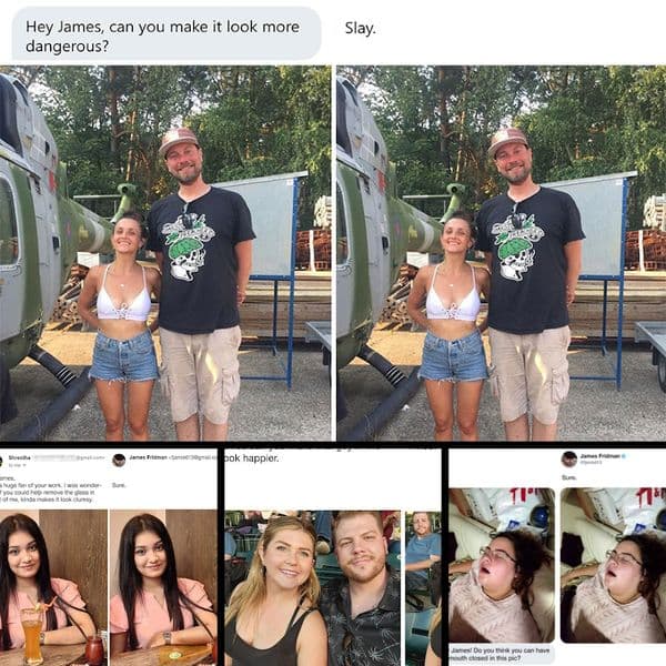 33+ People Who Asked This Artist For Photo Help And Got Comedic Results