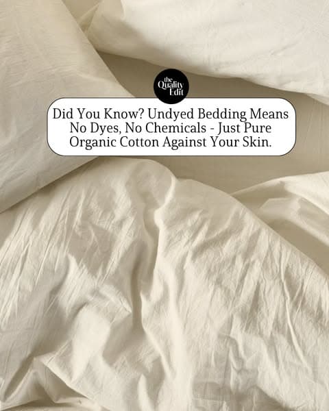Get Back to Basics With Undyed Bedding