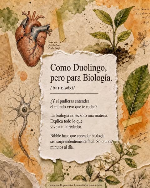 🔬 ¡Biología en pequeños fragmentos!