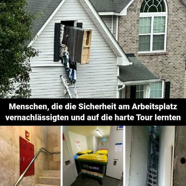 35+ Menschen, die sich nicht um die Sicherheit am Arbeitsplatz zu kümmern scheinen