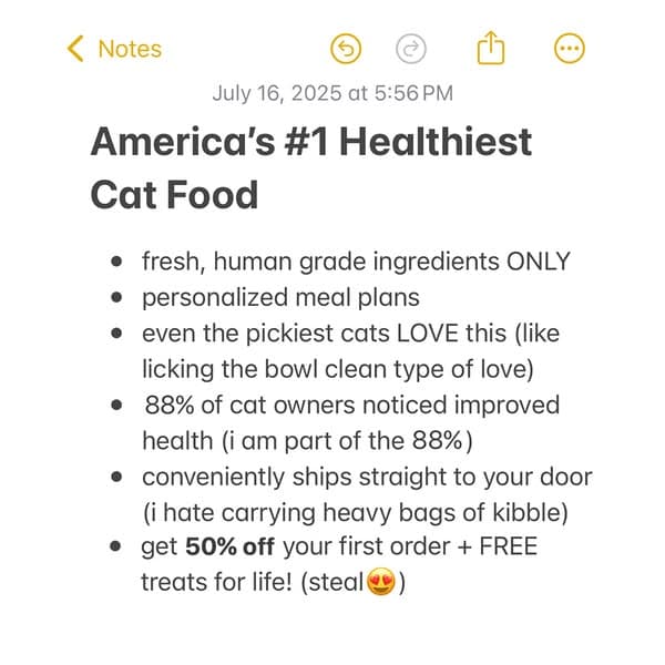 Human-Grade Fresh Cat Food