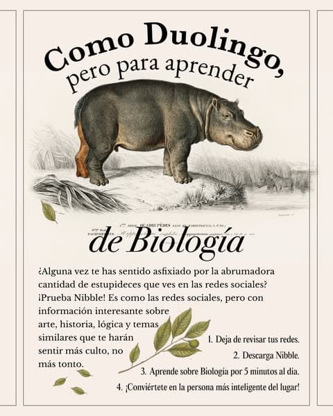 🔬 ¡Biología en pequeños fragmentos!