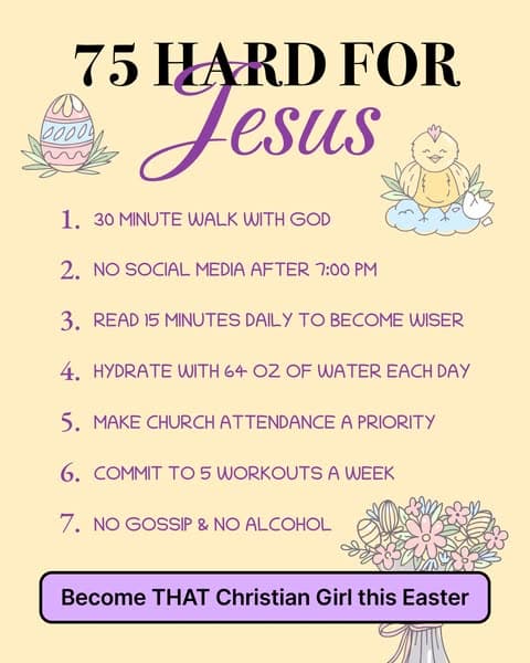 🙏 Start the 75 Holy Challenge Before Easter—Transform Your Faith