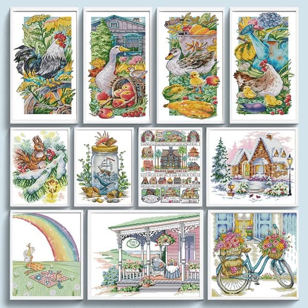 500+New Cross Stitch Kits Arrivals🔥On Sale🔥