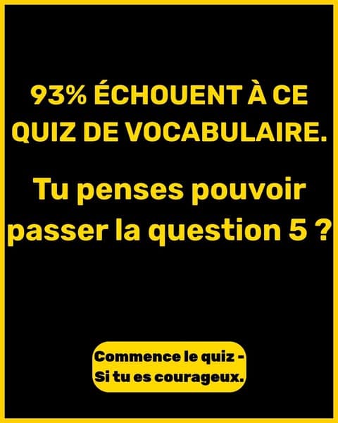 Seulement 1 % des gens peuvent obtenir un score parfait. Es-tu l'un d'entre eux ?