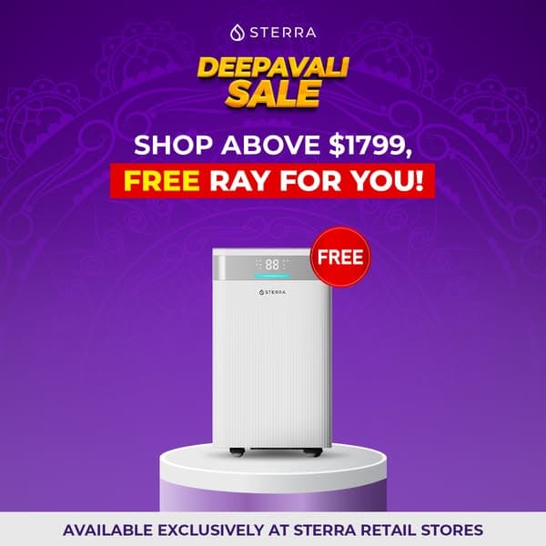Get a FREE Sterra Ray™ Dehumidifier with Minimum Spend!