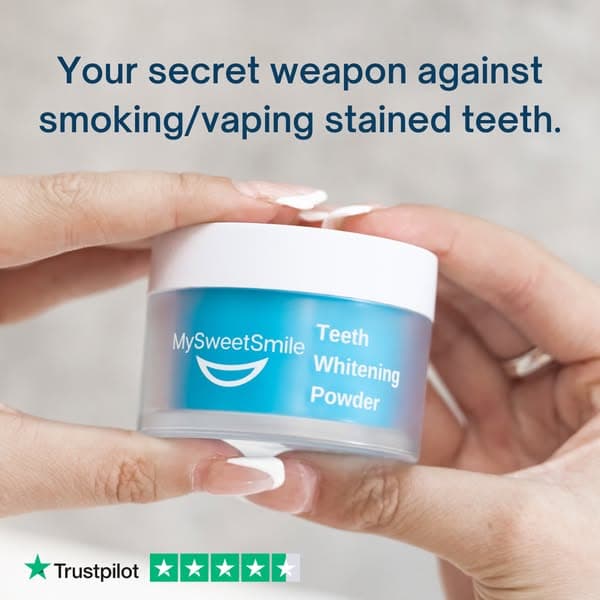 The easy way to whiten teeth 😎