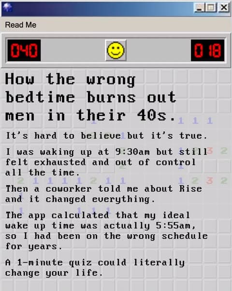 Take the sleep quiz 😴