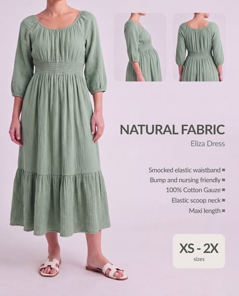 Eliza Dress, Made for Motherhood