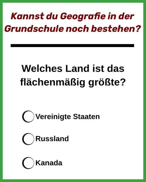 Die meisten Menschen vergessen die Grundlagen der Geografie - Kannst du dieses Quiz bestehen?