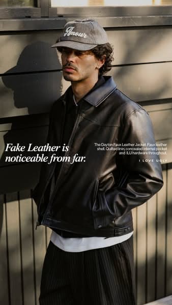 NEW | Dayton Faux Leather Jacket