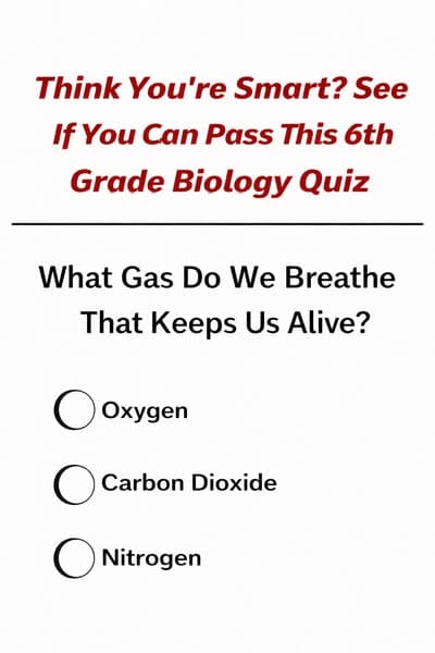 Can You Survive an Elementary School Biology Test?