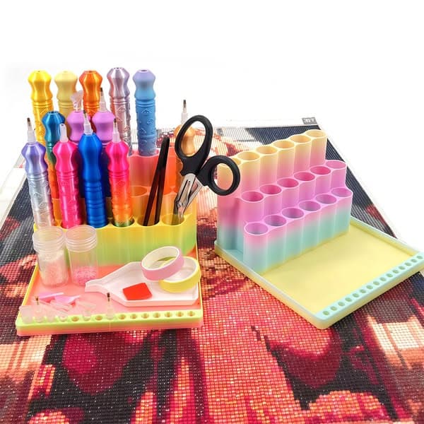 Rainbow Diamond Painting Tool Organizer Holder