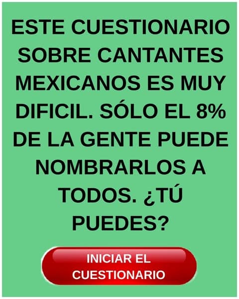 La mayoría de la gente olvida a los cantantes legendarios de México, ¿y tú?