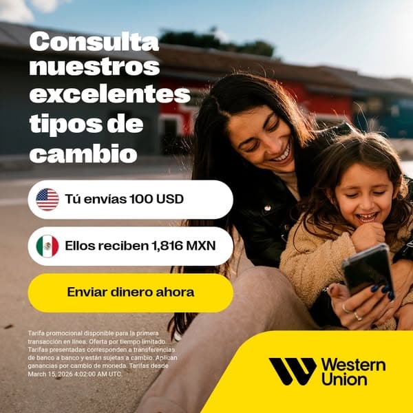 Envía dinero con Western Union