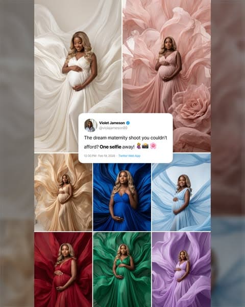 🔥 Perfect maternity photos in seconds