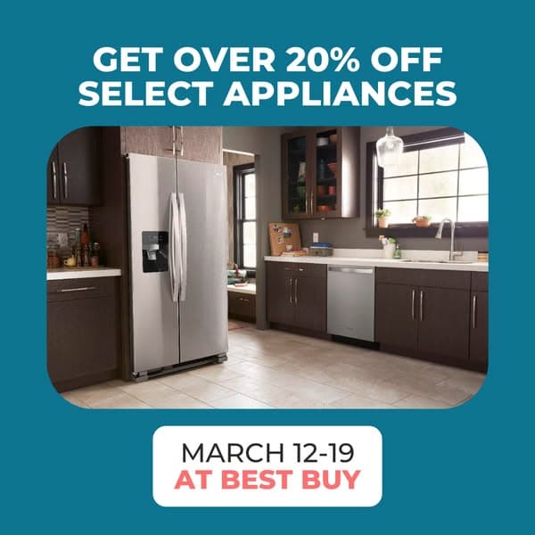 Over 20% Off Select Appliances at Best Buy