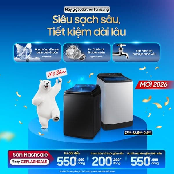 Flashsale Cực Đỉnh Máy Giặt Samsung