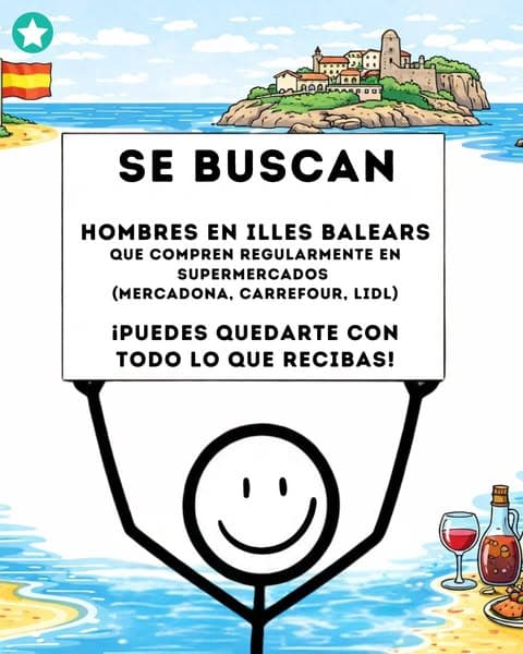 ‼️¡Atención! Participantes masculinos en Illes Balears. ¡Inscríbanse ahora!💰