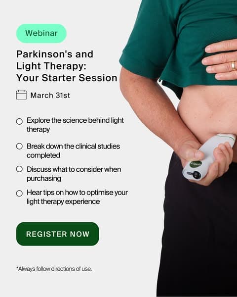 Webinar: Parkinsonโs and Light Therapy