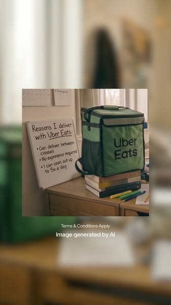 Earn your way with Uber Eats