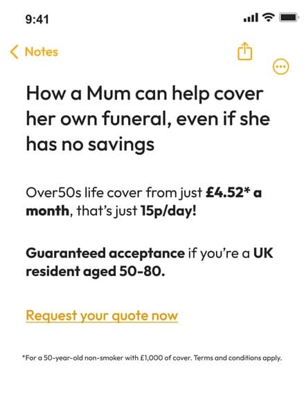 Have you been putting off getting Over 50s Life Insurance?